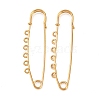 Ion Plating(IP) 304 Stainless Steel Safety Pins Brooch Findings STAS-K252-05D-G-1