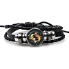 Constellation PU Leather Triple Layer Multi-strand Bracelets PW-WGF2E53-02-1