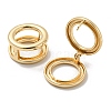 Brass Hoop Earrings EJEW-E295-29KCG-2