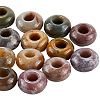 20Pcs Natural Indian Agate European Beads G-SP0001-01B-01-1