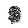 Zinc Alloy Rhinestone Brooches JEWB-E037-02B-03-2