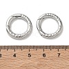 Brass Spring Gate Rings KK-E796-11P-3