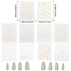 Globleland 10 Sheet 10 Style Nail Art Stickers Decals DIY-GL0004-46-2