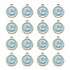 Golden Plated Alloy Enamel Charms ENAM-S118-04C-2