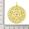 Real 18K Gold Plated Brass Micro Pave Cubic Zirconia Pendants KK-R159-41G-3