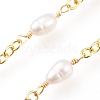 Handmade Beaded Brass Cable Chain CHC-A003-08G-2