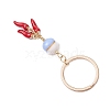 Porcelain & Alloy Enamel Keychain KEYC-JKC01156-02-4