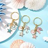 3Pcs Alloy Enamel Keychain KEYC-JKC01021-2