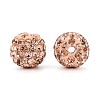 Polymer Clay Pave Rhinestone Beads RB-Q197-10mm-26-2