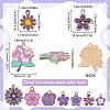 40Pcs 10 Styles Alloy Enamel Pendants ENAM-SC0005-31-2