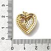 Brass Micro Pave Cubic Zirconia Pendants KK-C090-42G-05-3