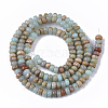 Natural Aqua Terra Jasper Beads Strands G-S366-013A-2