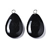 Synthetic Black Stone Pendants G-S356-14A-2