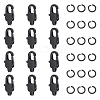 Unicraftale 12Pcs Ion Plating(IP) 304 Stainless Steel Lobster Claw Clasps STAS-UN0040-75-1