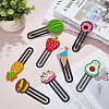 SUPERFINDINGS 8Pcs 8 Style Cartoon Food Shape PVC Bookmarks AJEW-FH0003-28-3