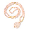 Gemstone Bead Stretch Necklaces PW-WG37DCA-04-1