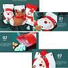 Christmas Theme Boots Plastic Gift Bags ABAG-G008-01A-5