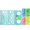 Multifunctional Plastic Geometric Drawing Ruler Set OFST-PW0005-01C-1