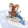 3D Pop Up Paper Greeting Card AJEW-P124-G03-2