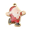 Christmas 304 Stainless Steel Enamel Pendants STAS-B112-02G-07-1