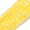 Baking Electroplate Glass Beads Strands DGLA-A039-J10mm-B23-1