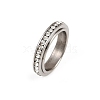 304 Stainless Steel Rhinestone Rotating Finger Rings RJEW-A074-01B-P-4