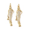 Brass Micro Pave Cubic Zirconia Pendants KK-E068-VF282-2