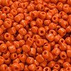 6/0 Opaque Colours Round Glass Seed Beads X-SEED-A010-4mm-50-3