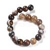 Natural Striped Agate/Banded Agate Beads Strands G-Z060-A01-C14-3