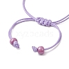 Adjustable Nylon Cord Braided Bead Bracelets for Women BJEW-JB11409-03-4