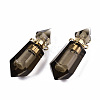 Faceted Natural Smoky Quartz Pendants G-T131-15C-2