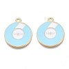 Alloy Enamel Pendants PALLOY-N170-021C-NR-1