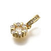 Brass Micro Pave Cubic Zirconia Pendants KK-Z093-41G-2