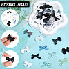 108Pcs 18 Colors Opaque Acrylic Beads MACR-PA0001-70-6