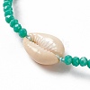 3Pcs 3 Style Natural Shell & Glass Braided Bead Bracelets Set BJEW-B065-07A-6