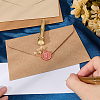1Pc Golden Tone Brass Wax Seal Stamp Heads with Bamboo Stick Shaped Handles STAM-CP0001-05Y-3