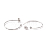 Non-Tarnish 304 Stainless Steel C-shape Stud Earrings STAS-P302-09P-2