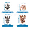 Fashewelry 32Pcs 16 Styles Tibetan Style Alloy Beads FIND-FW0001-13-6