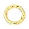 Rack Plating Brass Spring Gate Rings X-KK-Q781-11G-1