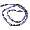 Electroplate Non-magnetic Synthetic Hematite Beads Strands G-I094-M-3