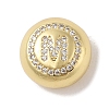 Rack Plating Brass & Cubic Zirconia Pendants KK-Z047-07G-M-RS-1