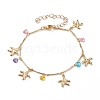 Brass Charms Bracelet & Necklace Jewelry Sets SJEW-JS01161-6