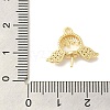 Brass Micro Pave Clear Cubic Zirconia Peg Bails Pendants KK-Z073-34G-3