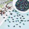 4 Strands Electroplated Glass Beads Strands EGLA-AR0001-20-4
