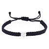 1Pc Adjustable Nylon Cord Braided Bracelets for Women Men BJEW-LP0001-34O-P-1