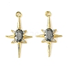 Brass Micro Pave Cubic Zirconia Pendants X-KK-M277-08G-01-1