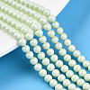 Baking Painted Pearlized Glass Pearl Bead Strands HY-N002-4mm-B02-1