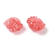 Synthetic Shell Dyed Carved Beads SHEL-H005-13-2