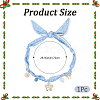 Flower Alloy Enamel & Resin & Glass & Plastic Pearl & Rhinestone Tassel Scarf Choker Necklaces NJEW-SP0001-16C-2