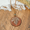 Bohemian Alloy & Wood Pendant Necklaces WG08C2E-02-1